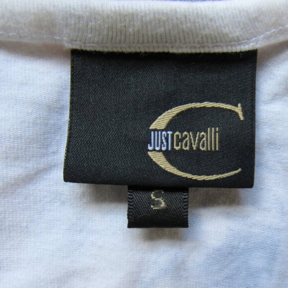 Just Cavalli Women White t-shirt,Small - Picture 3 of 6